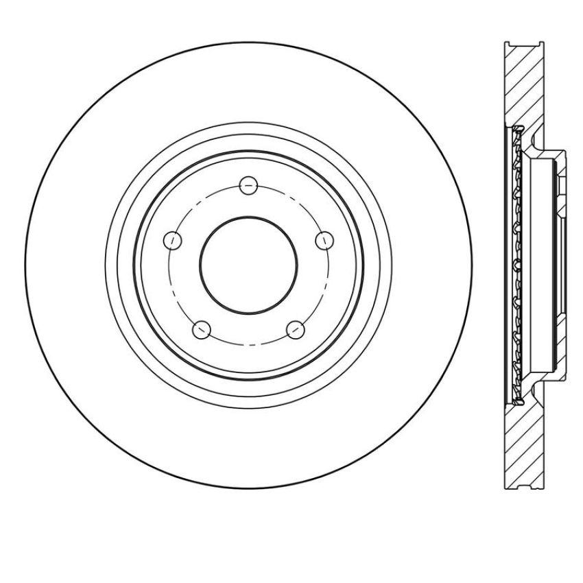 CENTRIC PARTS 120.42117 Centric Premium Brake Rotor