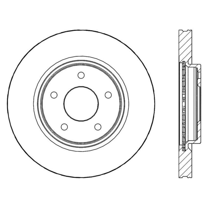 CENTRIC PARTS 120.42126 Centric Premium Brake Rotor