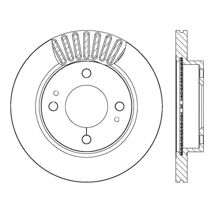 CENTRIC PARTS 120.46079 Centric Premium Brake Rotor