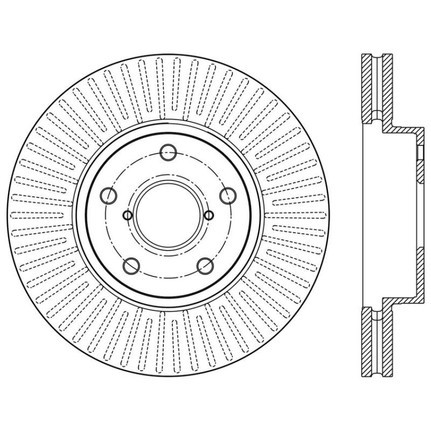 CENTRIC PARTS 120.47034 Centric Premium Brake Rotor