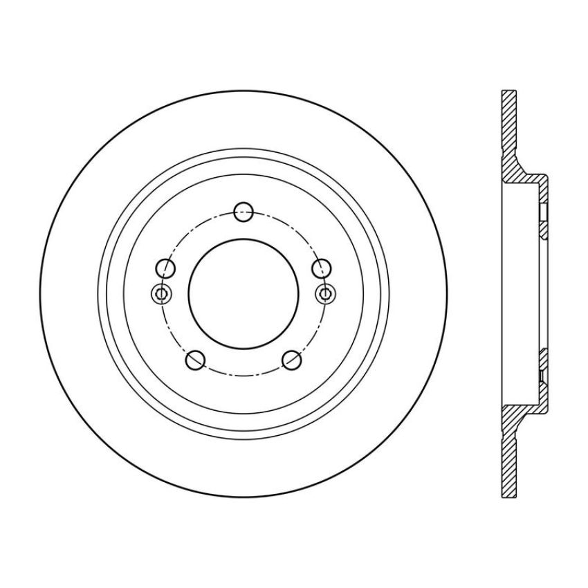 CENTRIC PARTS 120.50029 Centric Premium Brake Rotor
