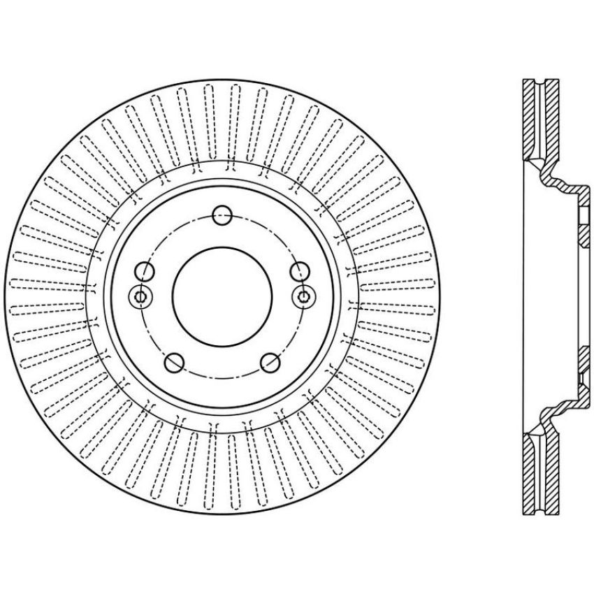 CENTRIC PARTS 120.51054 Centric Premium Brake Rotor
