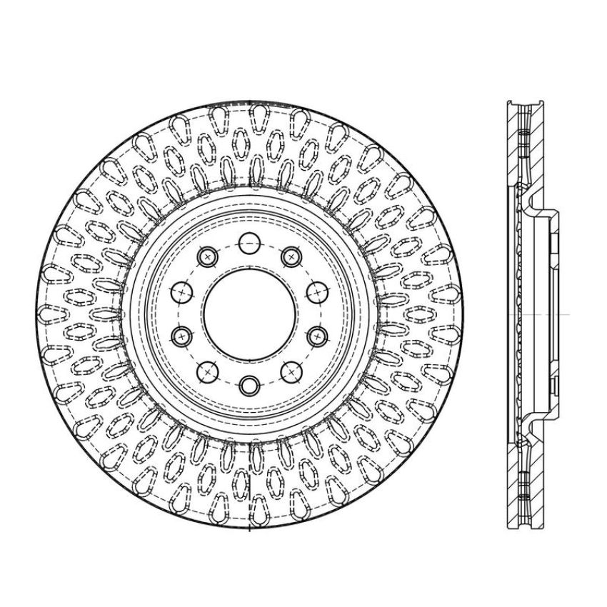 CENTRIC PARTS 120.58014 Centric Premium Brake Rotor