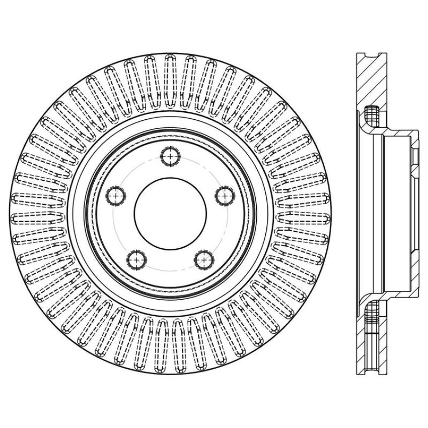 CENTRIC PARTS 120.61112 Centric Premium Brake Rotor