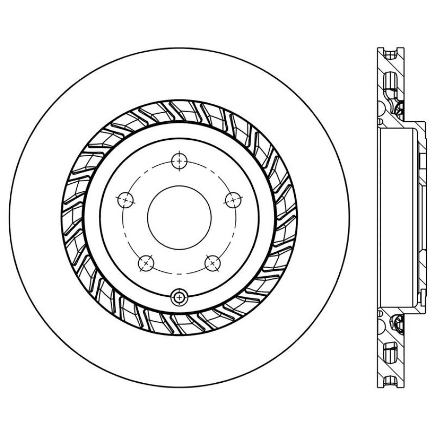 CENTRIC PARTS 120.62147 Centric Premium Brake Rotor