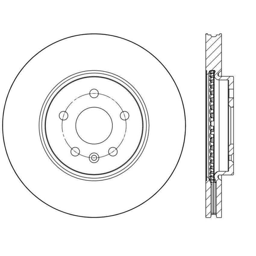 CENTRIC PARTS 120.62148 Centric Premium Brake Rotor