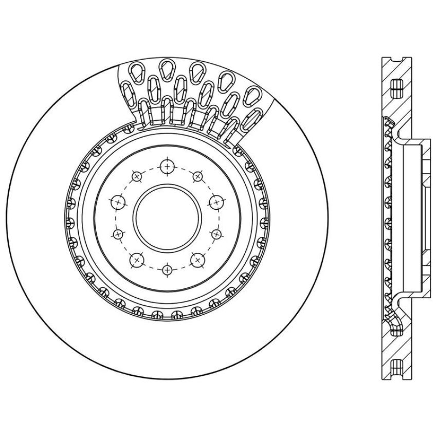 CENTRIC PARTS 120.63090 Centric Premium Brake Rotor