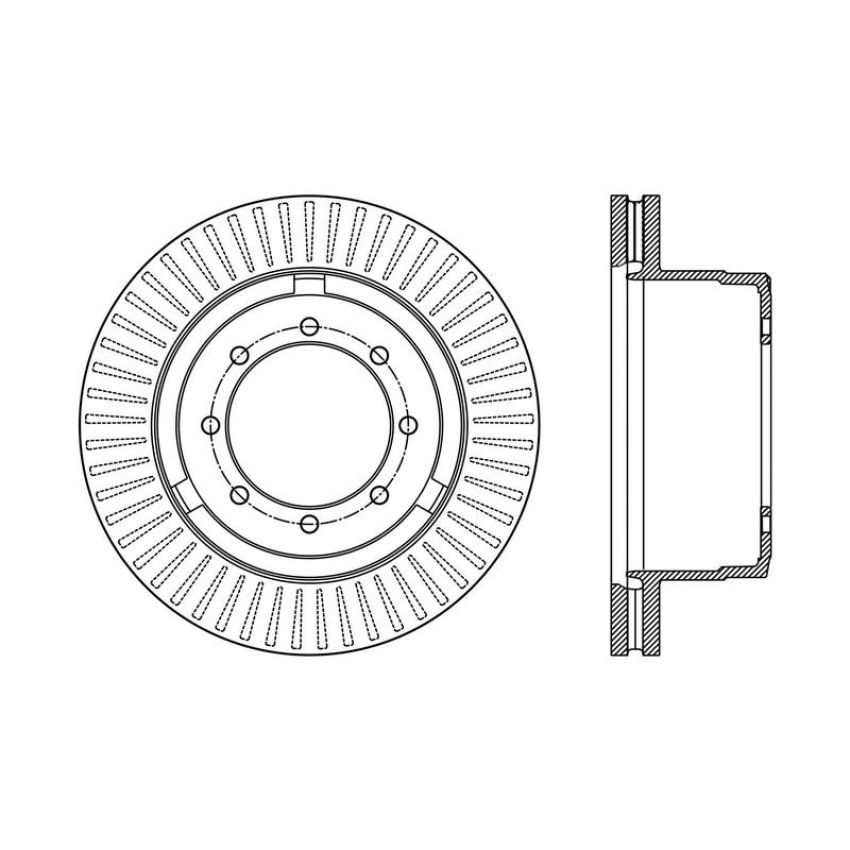 CENTRIC PARTS 120.65141 Centric Premium Brake Rotor
