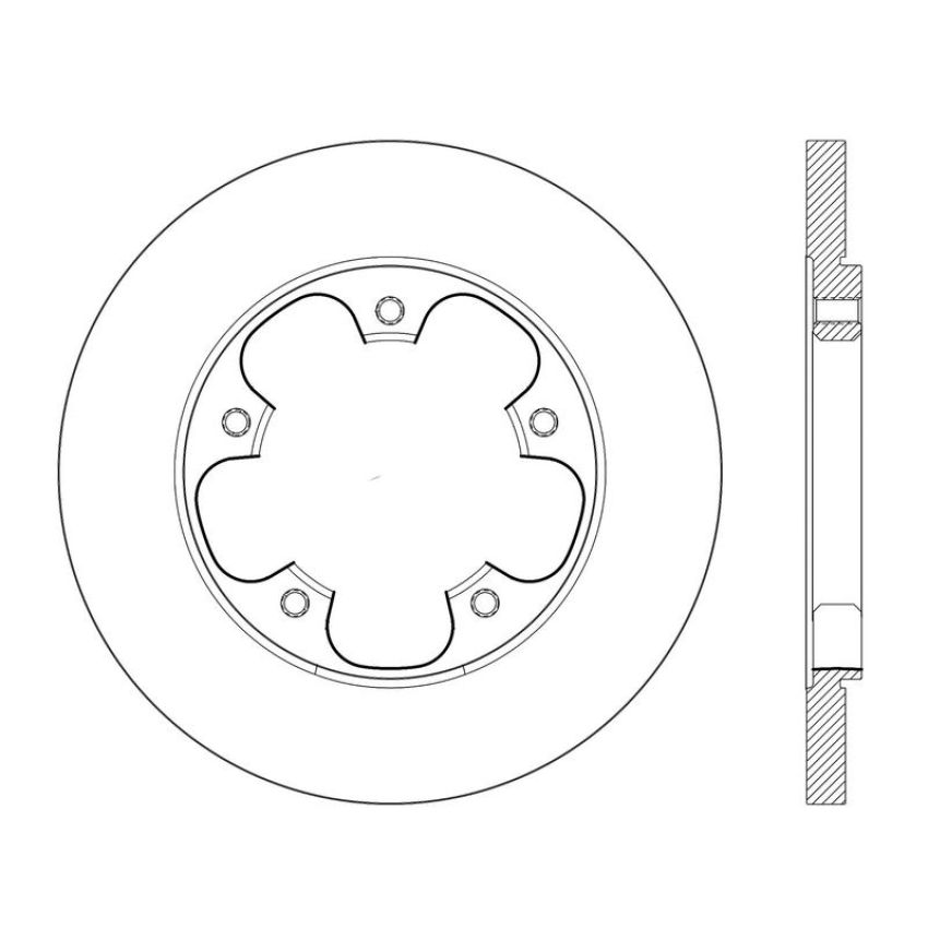 CENTRIC PARTS 120.65145 Centric Premium Brake Rotor