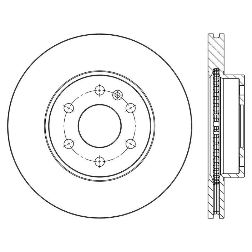 CENTRIC PARTS 120.66078 Centric Premium Brake Rotor