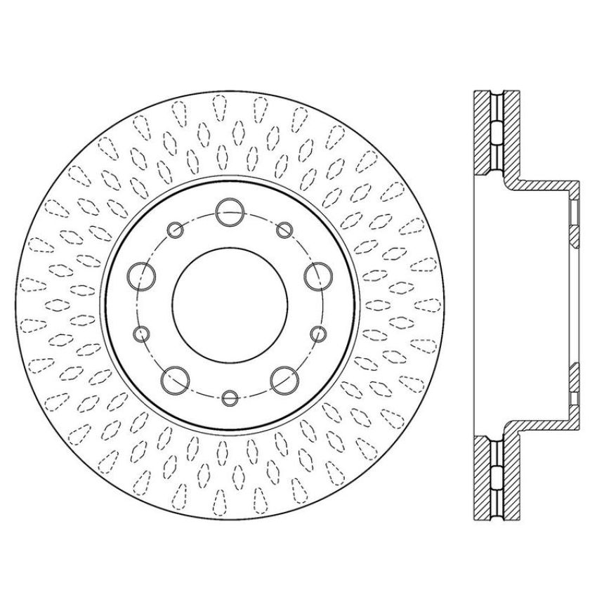 CENTRIC PARTS 120.67076 Centric Premium Brake Rotor