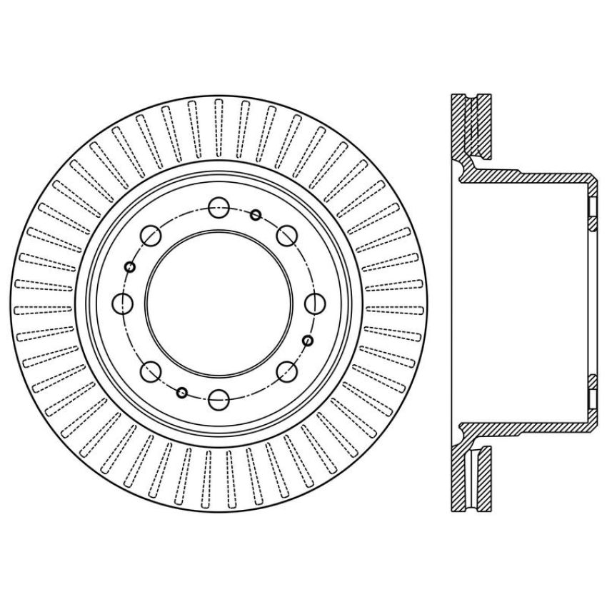 CENTRIC PARTS 120.67080 Centric Premium Brake Rotor