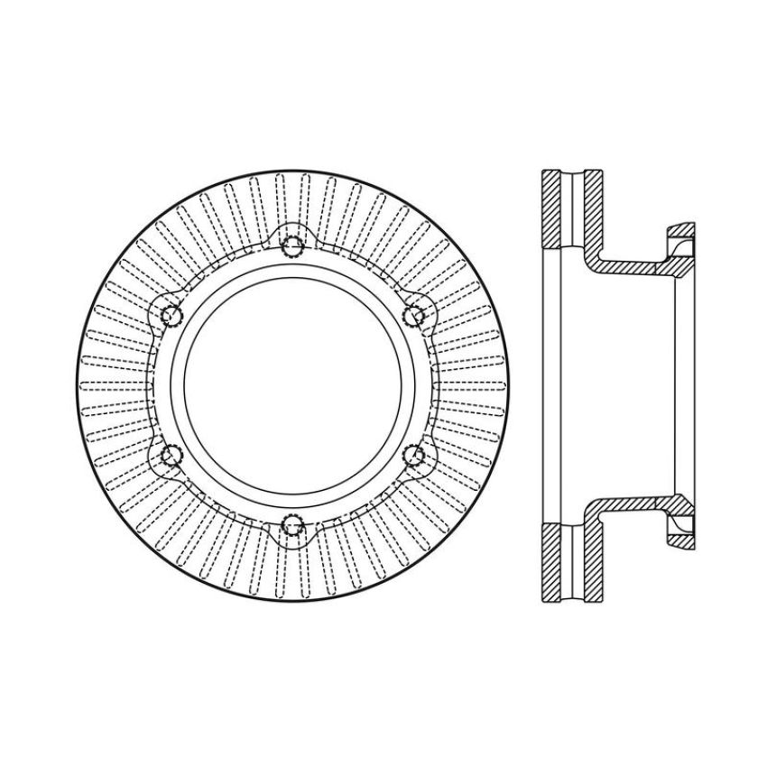 CENTRIC PARTS 120.75008 Centric Premium Brake Rotor