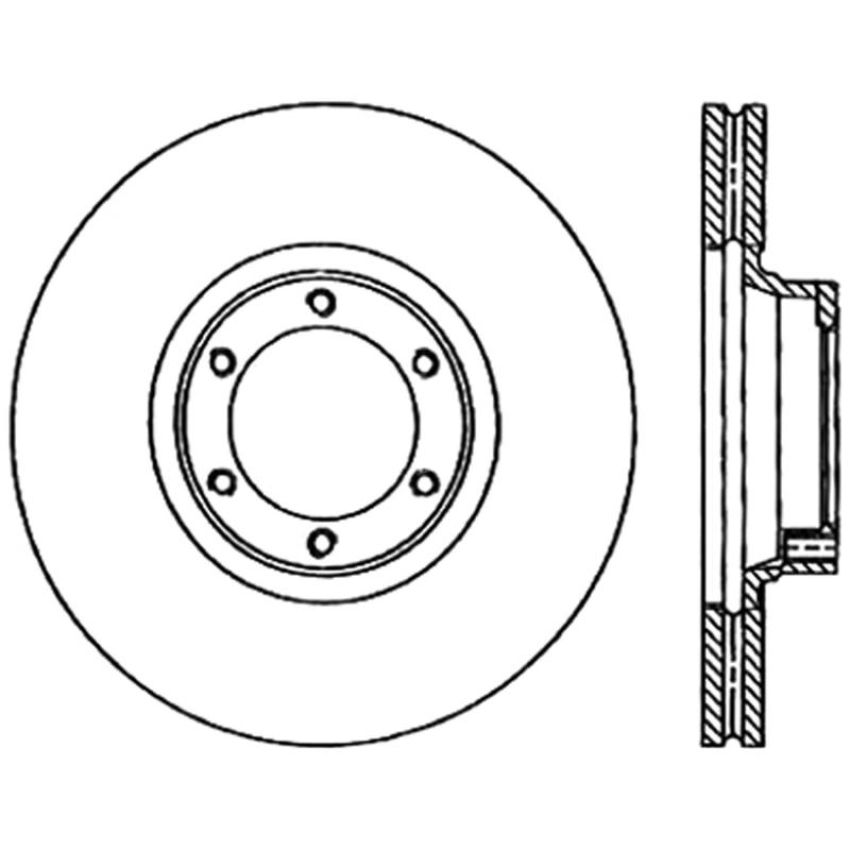 CENTRIC PARTS 121.11010 C-Tek Standard Brake Rotor