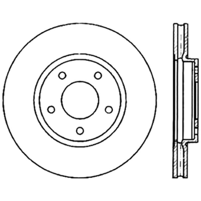 CENTRIC PARTS 121.20014 C-Tek Standard Brake Rotor