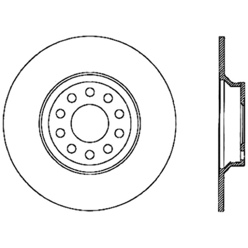 CENTRIC PARTS 121.20019 C-Tek Standard Brake Rotor