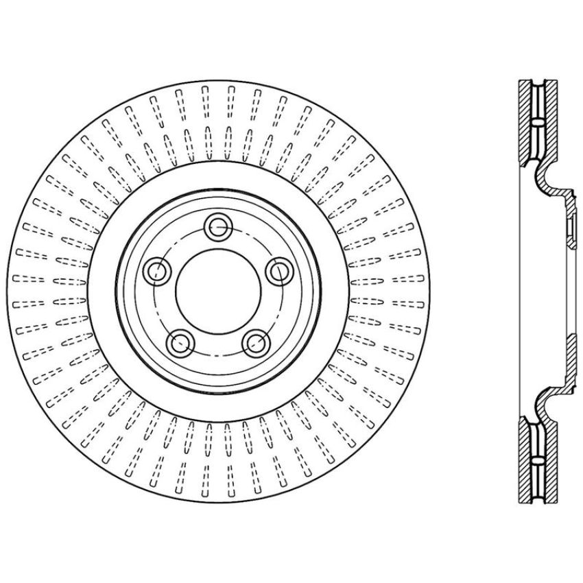 CENTRIC PARTS 121.20024 C-Tek Standard Brake Rotor