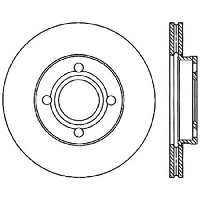 CENTRIC PARTS 121.30002 C-Tek Standard Brake Rotor