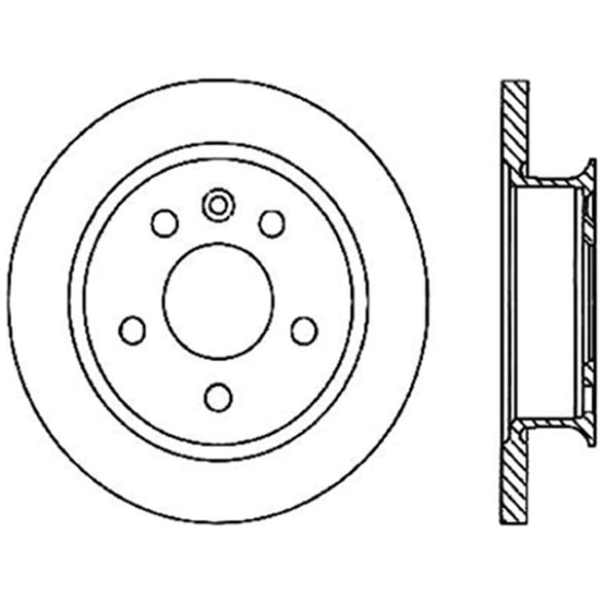 CENTRIC PARTS 121.33024 C-Tek Standard Brake Rotor