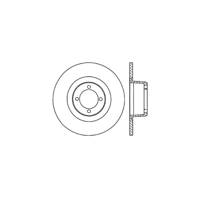 CENTRIC PARTS 121.34000 C-Tek Standard Brake Rotor