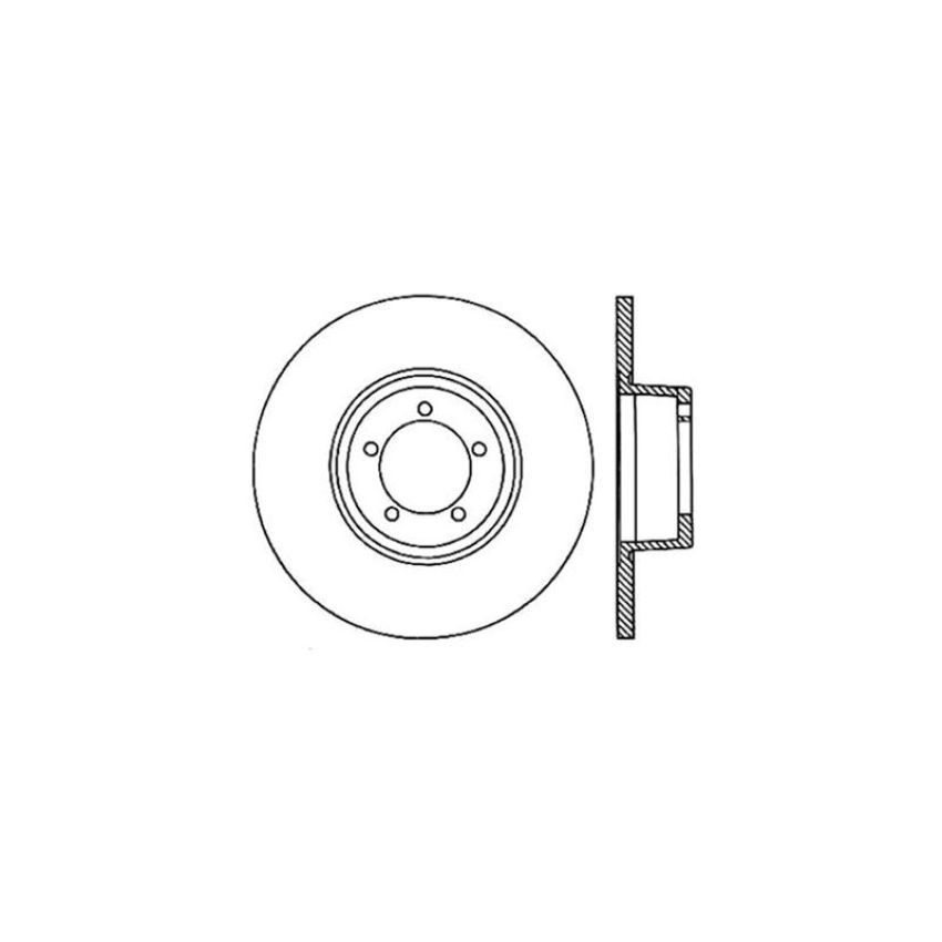 CENTRIC PARTS 121.34003 C-Tek Standard Brake Rotor