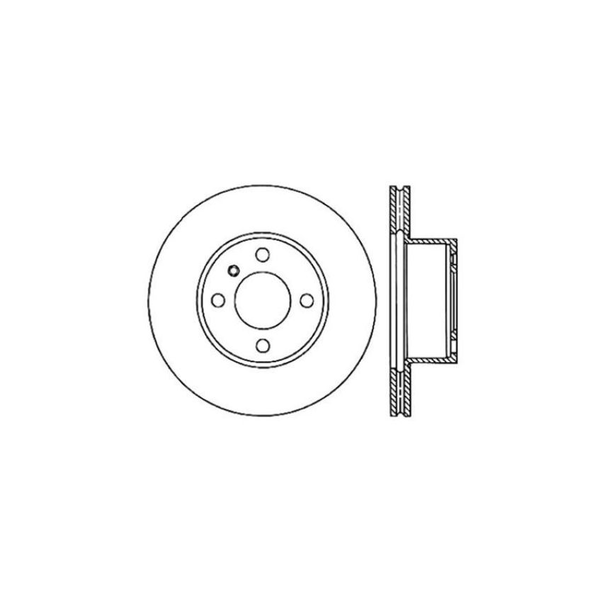 CENTRIC PARTS 121.34006 C-Tek Standard Brake Rotor