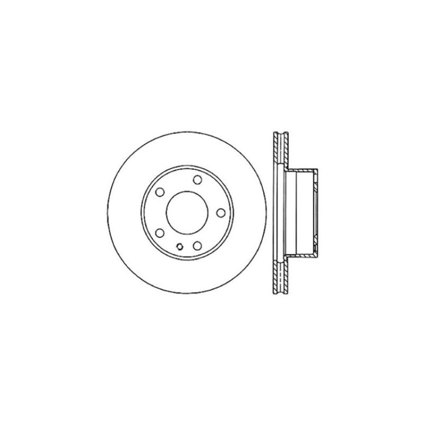 CENTRIC PARTS 121.34009 C-Tek Standard Brake Rotor