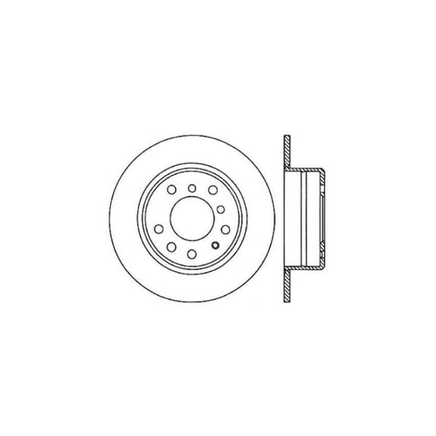 CENTRIC PARTS 121.34011 C-Tek Standard Brake Rotor