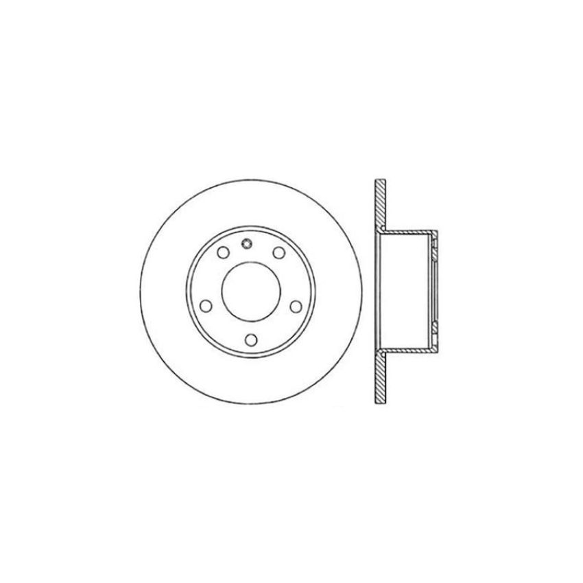 CENTRIC PARTS 121.34014 C-Tek Standard Brake Rotor