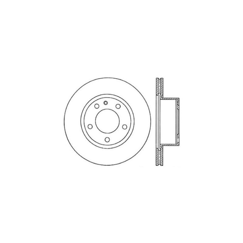 CENTRIC PARTS 121.34015 C-Tek Standard Brake Rotor
