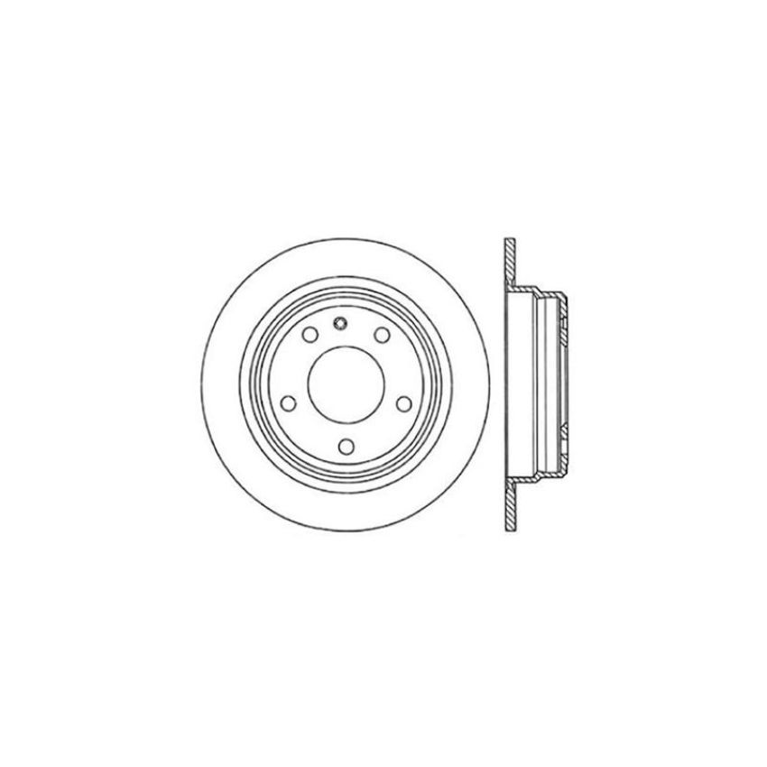 CENTRIC PARTS 121.34016 C-Tek Standard Brake Rotor