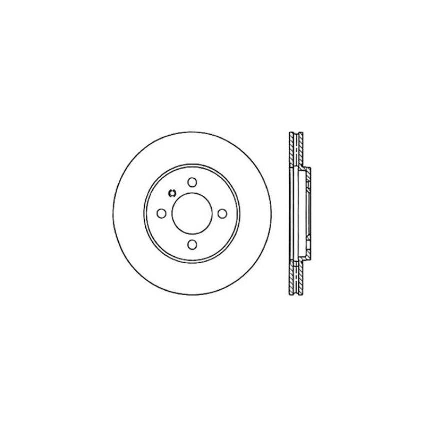 CENTRIC PARTS 121.34018 C-Tek Standard Brake Rotor