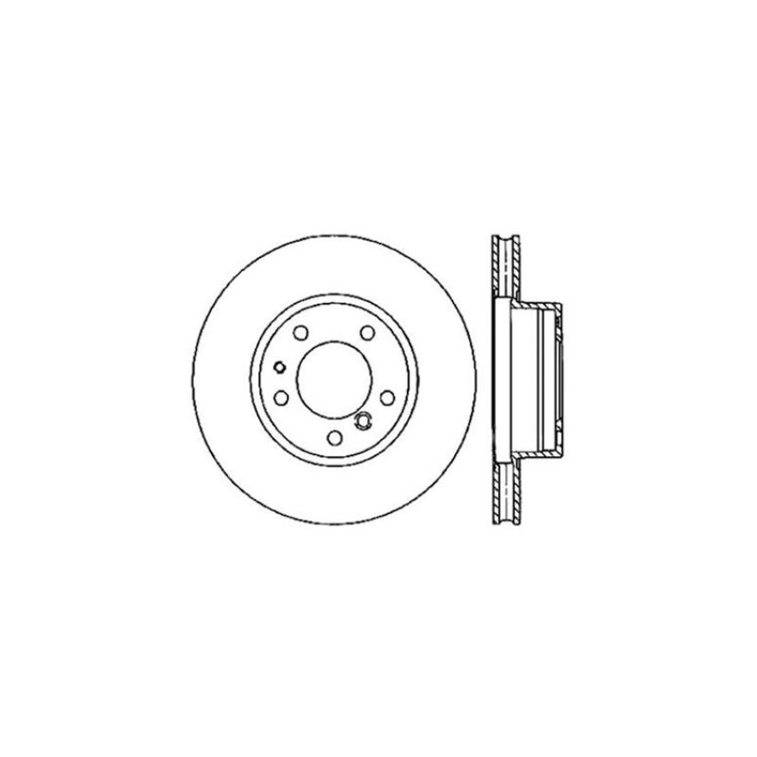 CENTRIC PARTS 121.34021 C-Tek Standard Brake Rotor