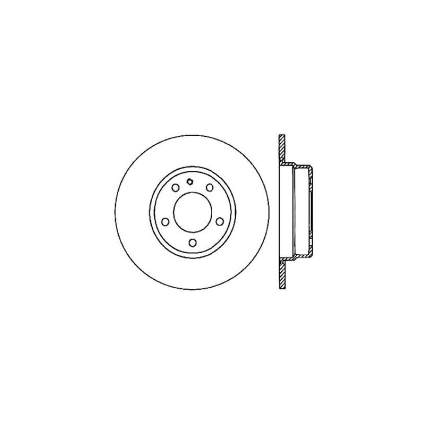 CENTRIC PARTS 121.34022 C-Tek Standard Brake Rotor