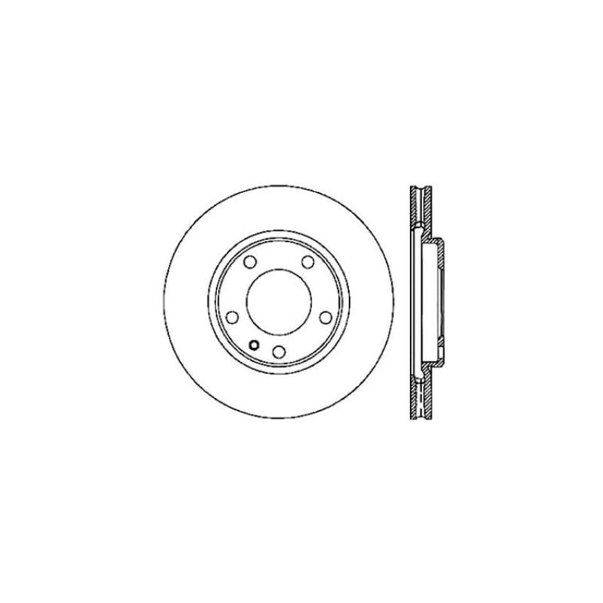 CENTRIC PARTS 121.34023 C-Tek Standard Brake Rotor