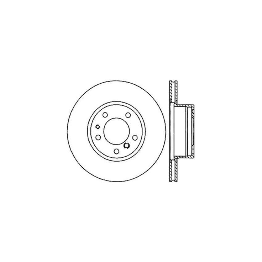 CENTRIC PARTS 121.34024 C-Tek Standard Brake Rotor