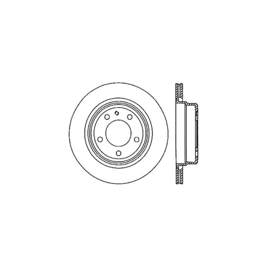 CENTRIC PARTS 121.34026 C-Tek Standard Brake Rotor