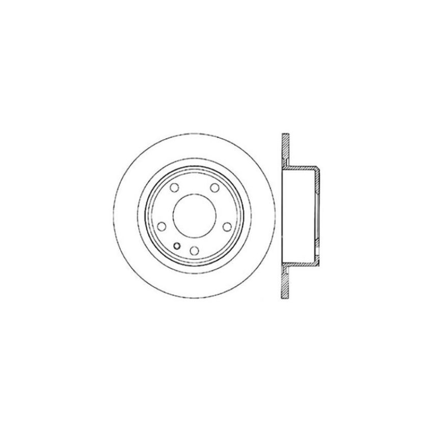 CENTRIC PARTS 121.34028 C-Tek Standard Brake Rotor