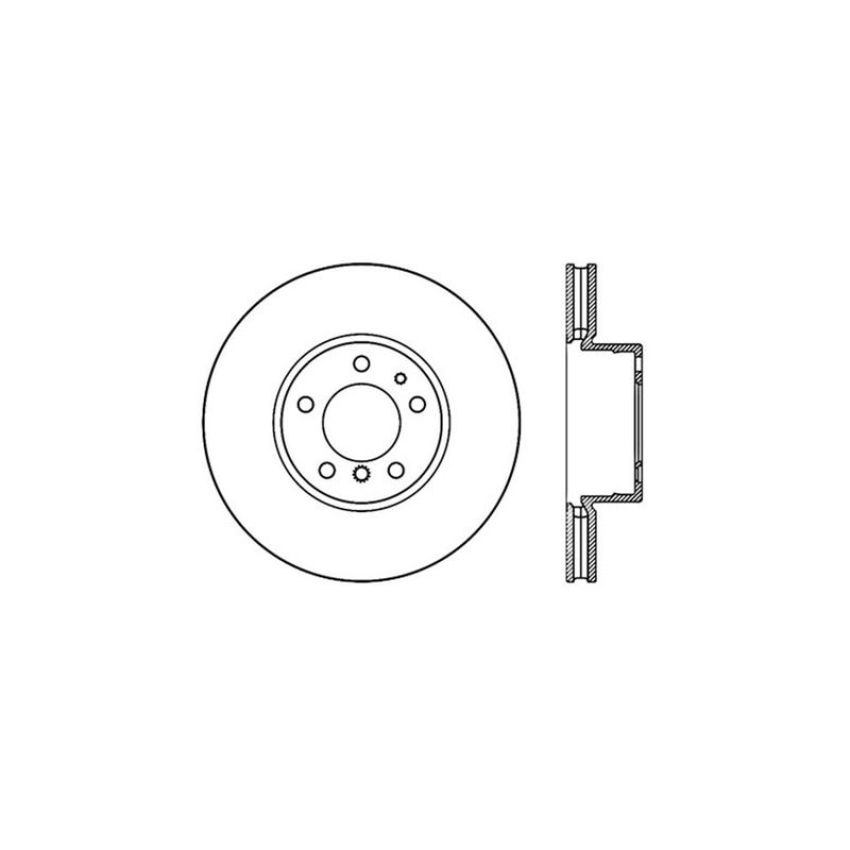 CENTRIC PARTS 121.34031 C-Tek Standard Brake Rotor