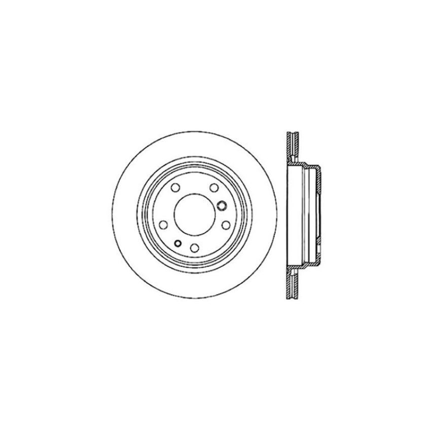 CENTRIC PARTS 121.34034 C-Tek Standard Brake Rotor