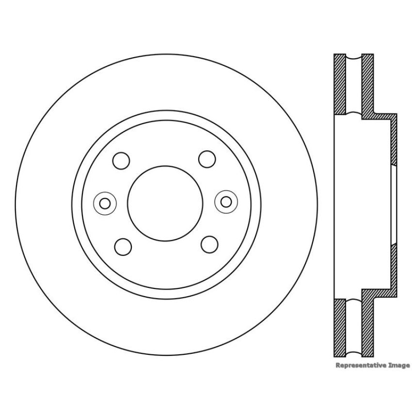 CENTRIC PARTS 121.35174 C-Tek Standard Brake Rotor