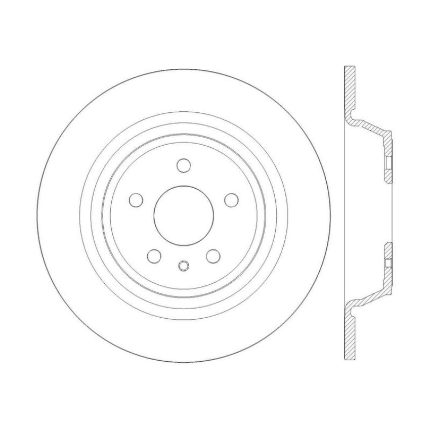 CENTRIC PARTS 121.61107 C-Tek Standard Brake Rotor
