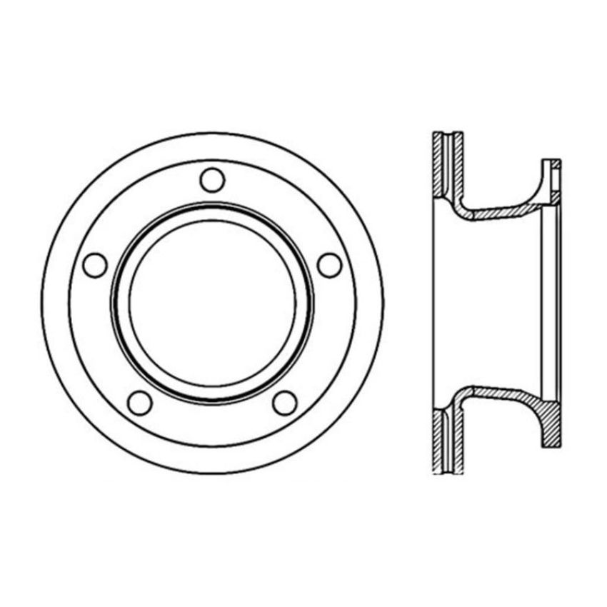 CENTRIC PARTS 121.74000 C-Tek Standard Brake Rotor