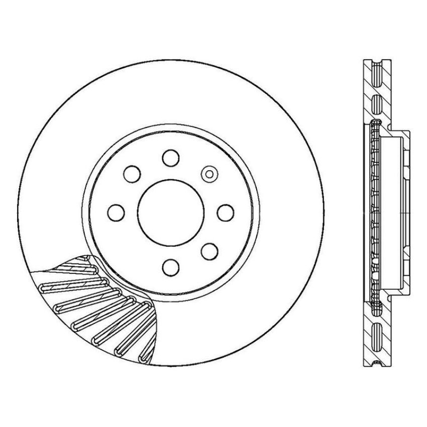 CENTRIC PARTS 121.99063 C-Tek Standard Brake Rotor