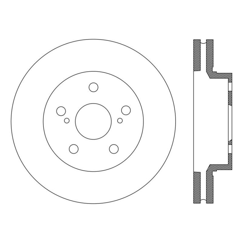 CENTRIC PARTS 121.99064 C-Tek Standard Brake Rotor