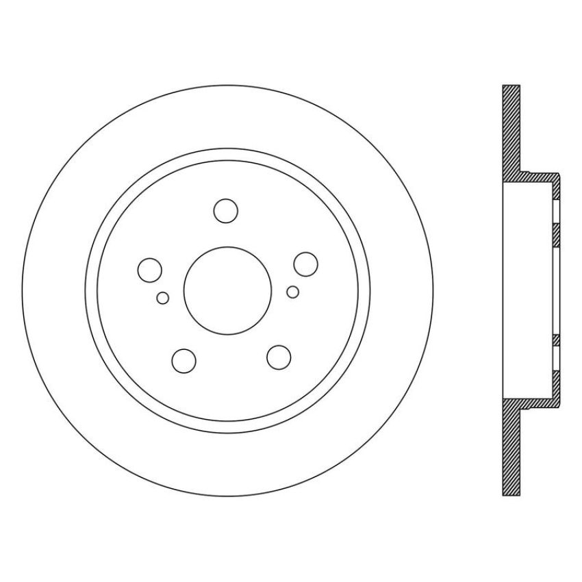 CENTRIC PARTS 121.99065 C-Tek Standard Brake Rotor