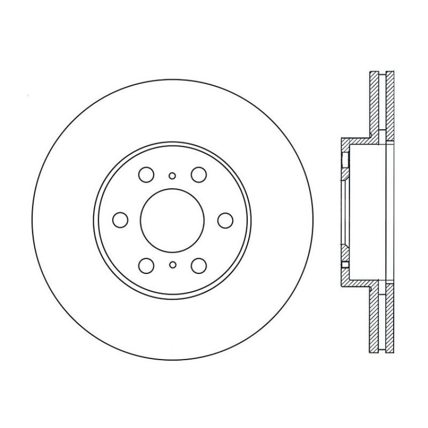 CENTRIC PARTS 121.99067 C-Tek Standard Brake Rotor