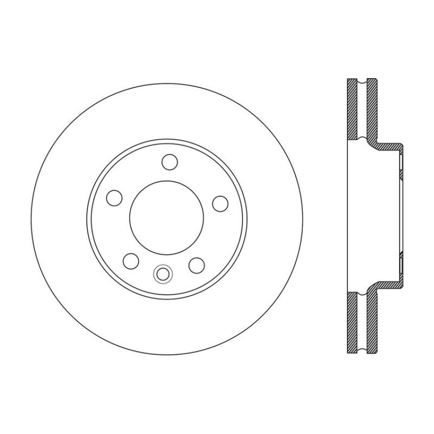 CENTRIC PARTS 121.99083 C-Tek Standard Brake Rotor