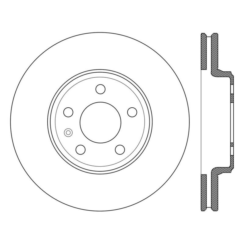 CENTRIC PARTS 121.99084 C-Tek Standard Brake Rotor