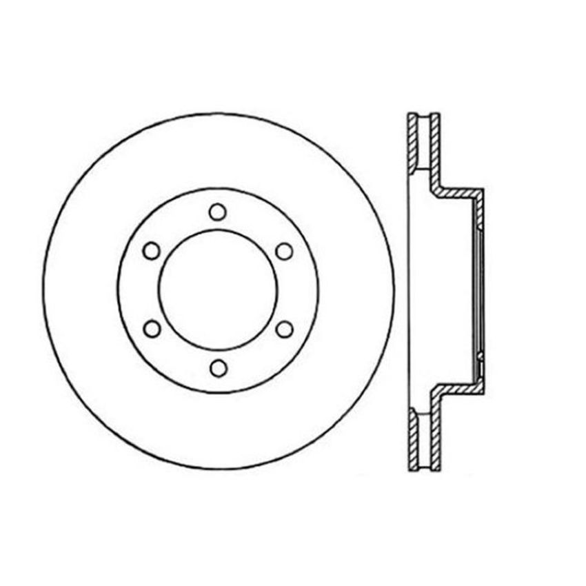 CENTRIC PARTS 121.99085 C-Tek Standard Brake Rotor